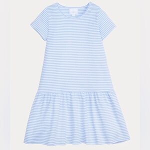 Little English Kari T-Shirt Dress in Light Blue Stripe